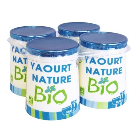 Malo 4X125G Yaourt Nature Bio