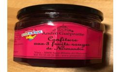 Andre Guepratte Confiture Aux 3 Fruits Rouges De Normandie 370G
