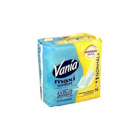 Vania Maxi Confort Serviettes Periodiques Normal Plus Sachet X16