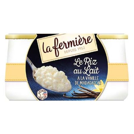 La Fermiere 2X Riz Au Lait Vanille Ferm