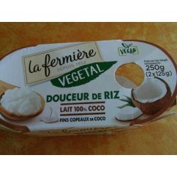 La Fermiere 2X125G Riz Au Lait 100% Coco