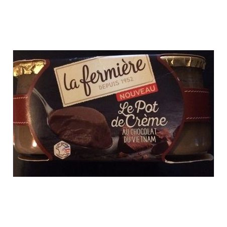 La Fermiere 2X125G Pot De Creme Chocolat