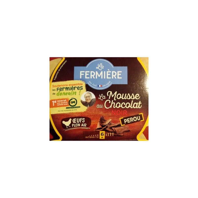 La Fermiere 2X85G Mousse Chocolat Noir