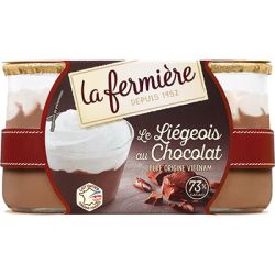 La Fermiere 2X130G Crème Liégeoise Chocolat