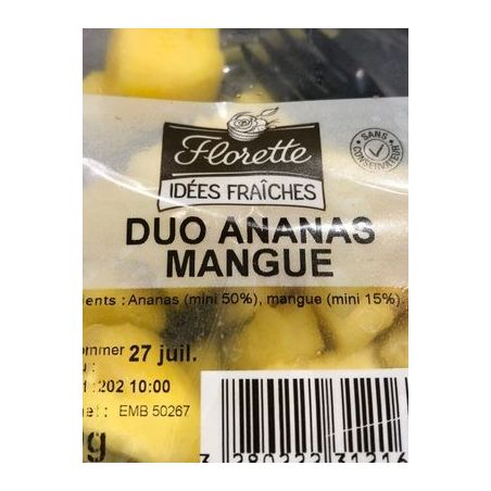 Florette Duo Ananas Mangue180G