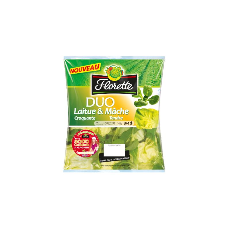 Florette Duo Laitue&Mach.140G Flor