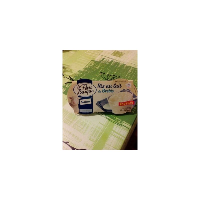 Le Petit Basque 2X140G Riz Au Lait De Brebis