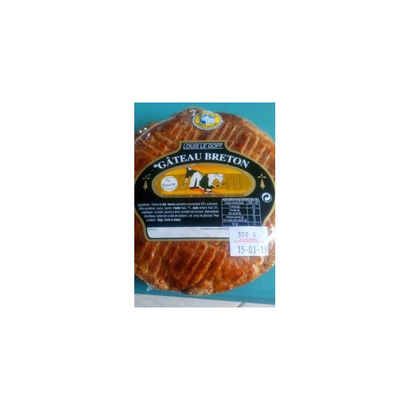 Biscuiterie Louis Le Goff Legof Gateau Breton Pb Nat350G