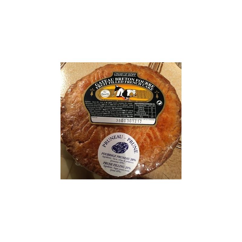Biscuiterie Louis Le Goff Legoff Gateau Bret.Pruneau350G