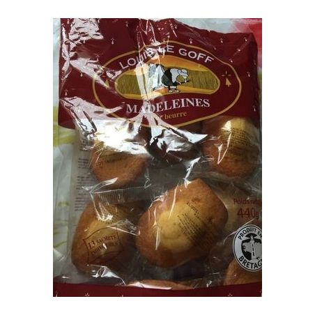 Biscuiterie Louis Le Goff Legoff 13 Madeleines Pb 440Gr