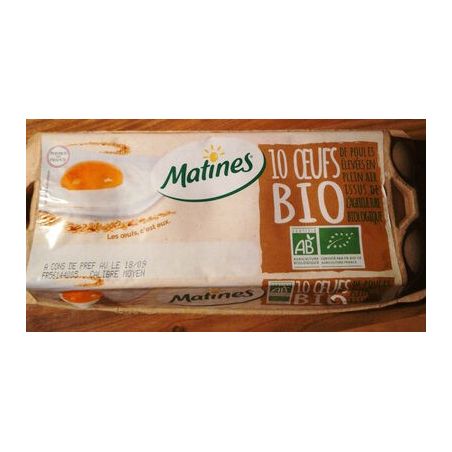 Matines Œufs Bio X10 Tt Cal