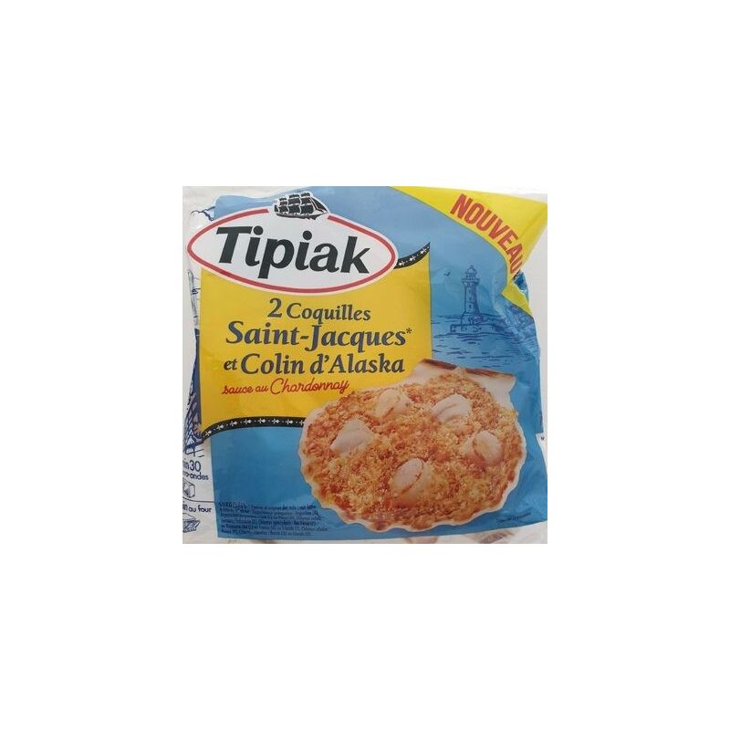 Tipiak 180G Coquille Saint Jacques Et Colin D'Alaska