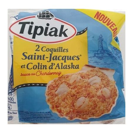 Tipiak 180G Coquille Saint Jacques Et Colin D'Alaska