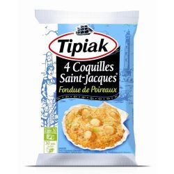 Tipiak 4X90G Coquilles Saint Jacques Poireaux