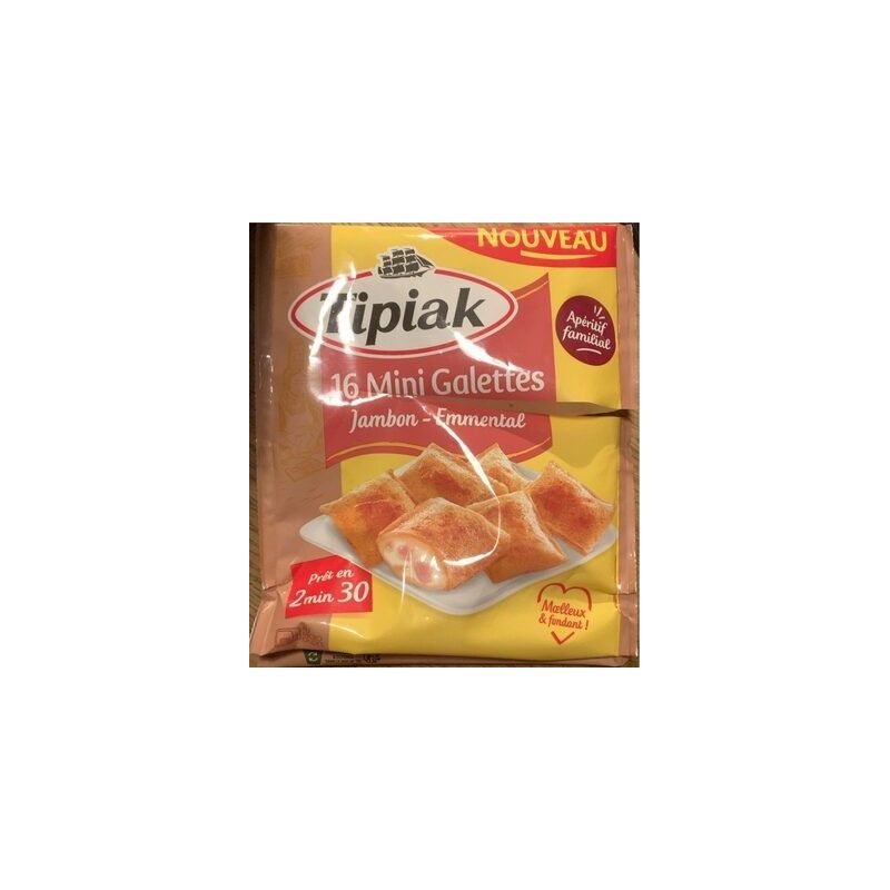 Tipiak 170G X16 Mini Galettes Jambon Emmental