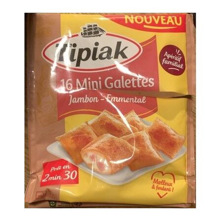 Tipiak 170G X16 Mini Galettes Jambon Emmental