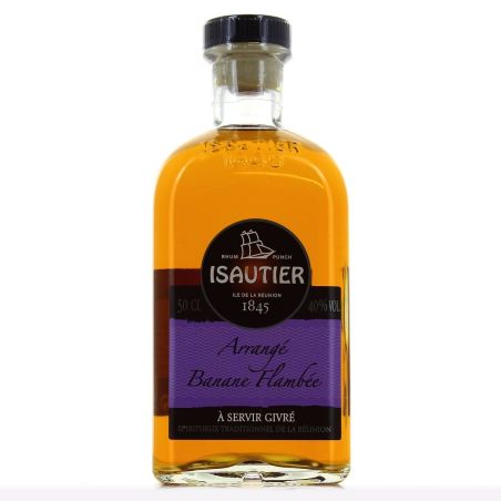 Isautier Rhum Arrangé Banane Flambée 40% : La Bouteille De 50Cl