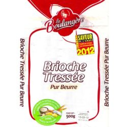 La Boulangere Boulan.Brioche Tressee 500G