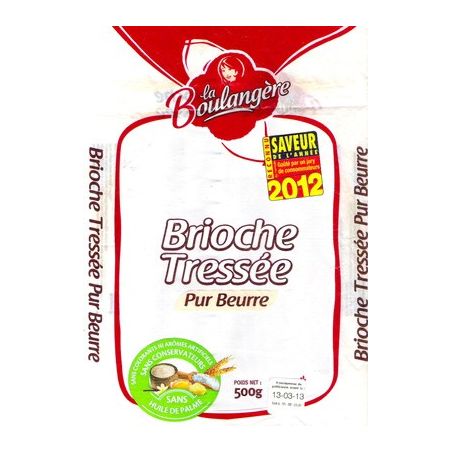 La Boulangere Boulan.Brioche Tressee 500G