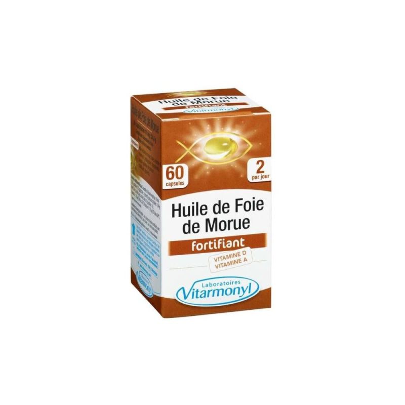 Vitarmonyl 60 Ampoules Huile De Foie Morue