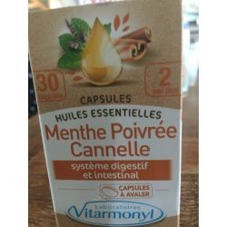 Vitarmonyl 30Caps Menthe Poivre Cannelle
