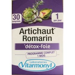 Vitarmonyl 30 Comprimes Artichaut/Romarin Detox Foie