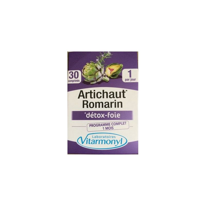 Vitarmonyl 30 Comprimes Artichaut/Romarin Detox Foie