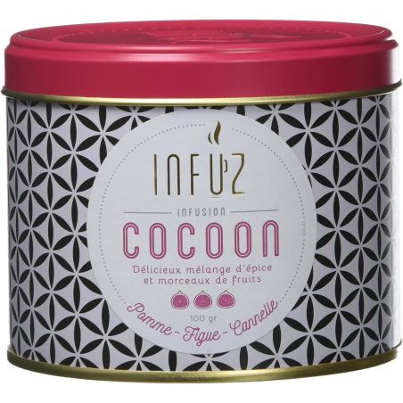 Infuz Infusion Cocoon En Vrac Un Moment De Pure Douceur Pour Se Chouchouter Le Soir Cannelle Pomme Figue 100G