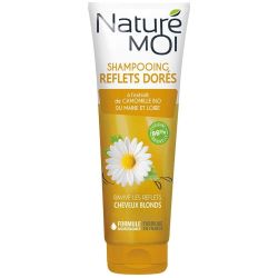 Naturé & Moi Shampooing Reflets Dorés À L'Extrait De Camomille Bio Du Maine Et Loire Ravive Les Des Cheveux Blonds 250 Ml