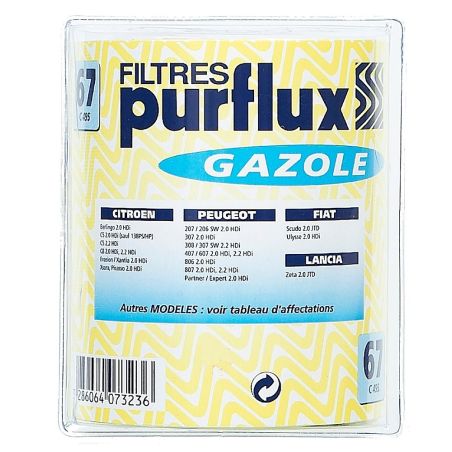 Purflux Filtre À Gazole C495Ey N°67