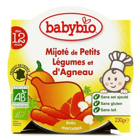 Babybio Pt Plat Lg Agneau 230G