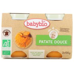 Babybio 2X130G Pot Patate Douce