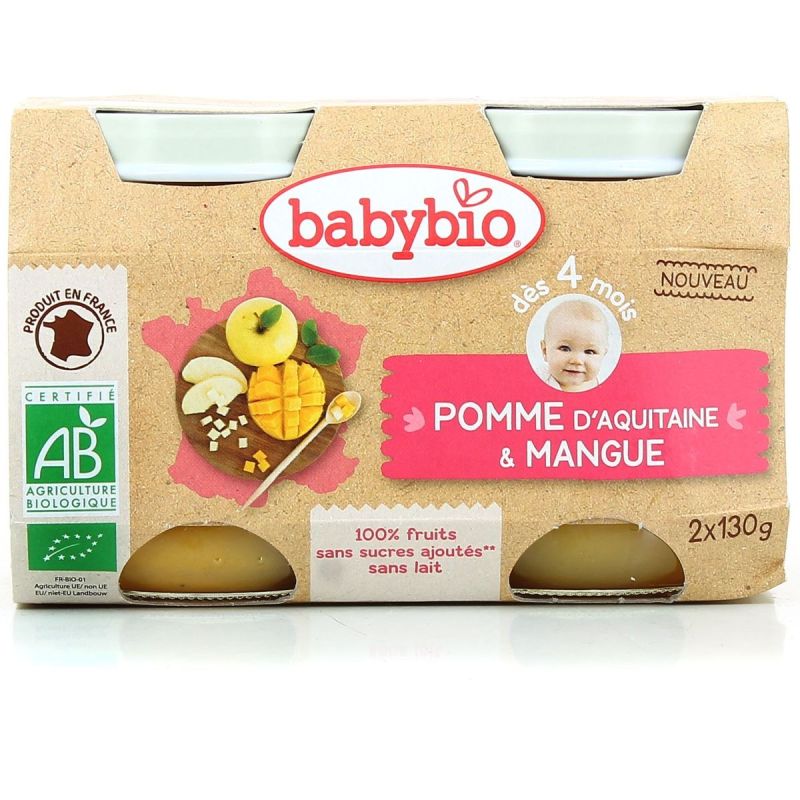 Babybio Pom Aquit Mang 2X130G