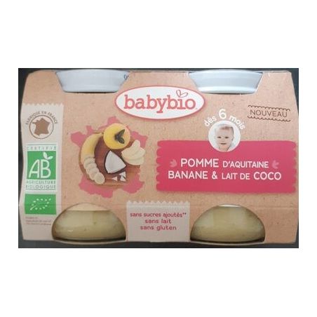 Babybio Bab.Pom.Aqu.Ban.Lt Coc.2X130G