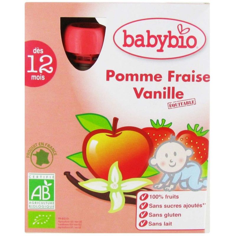 Babybio 4X90G Grde Pom Fse Van 6M