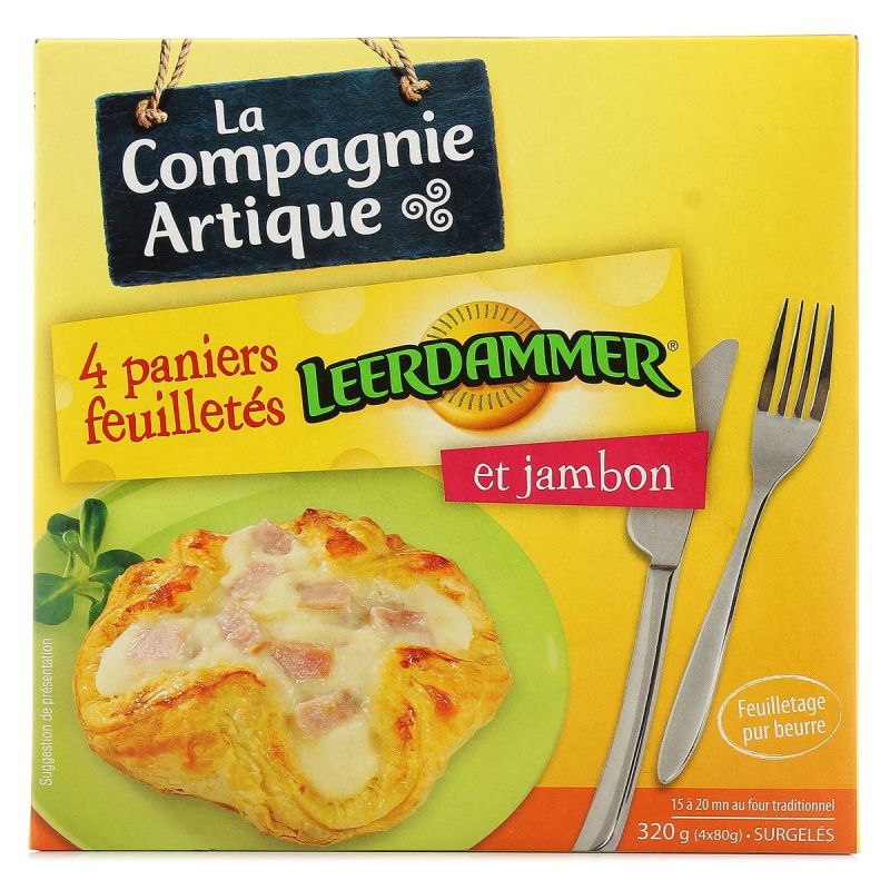 La Compagnie Artique 4X80G Paniers Leerdammer & Jbn