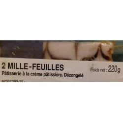 Delifrance 2X120G Millefeuilles Sous Blister Prêt À Vendre Après Décongélation