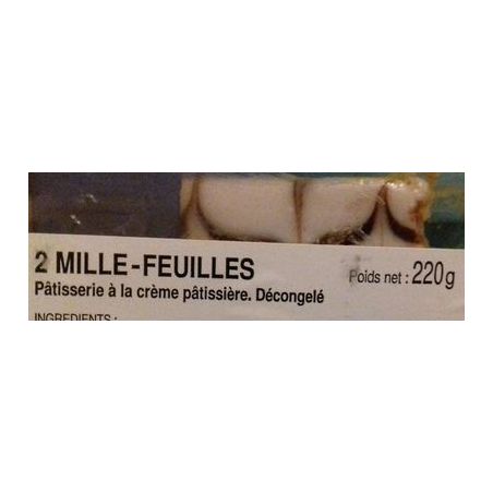 Delifrance 2X120G Millefeuilles Sous Blister Prêt À Vendre Après Décongélation