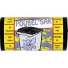 Sak-Plast Poubel'Sak Sacs Poubelle En Rouleau Prédécoupé Avec Bande Papier Imprimé 10 240L Noir