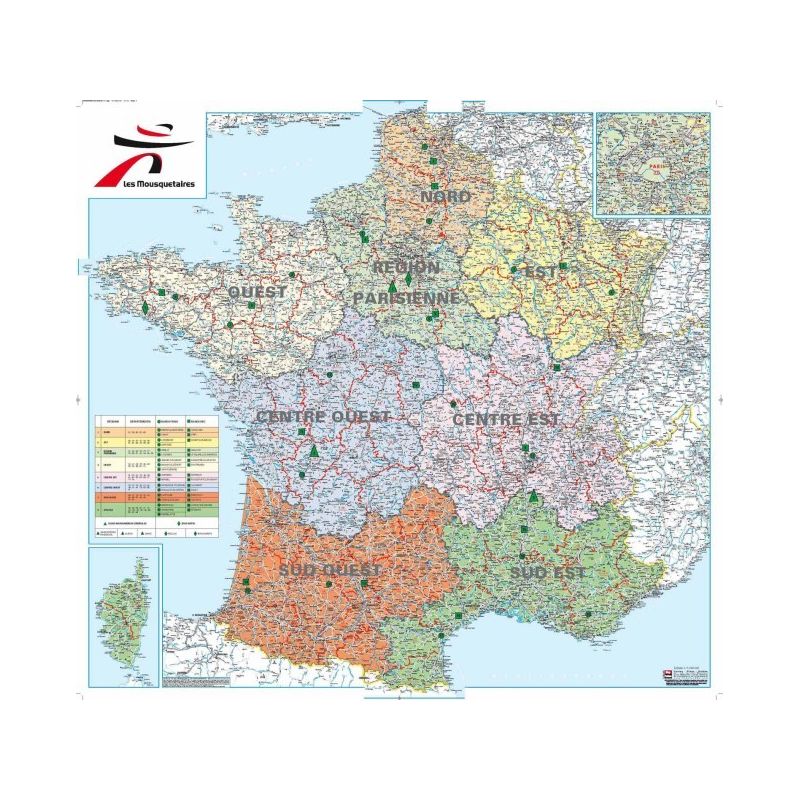 Blay Foldex Carte Mousquetaires 8 Regions