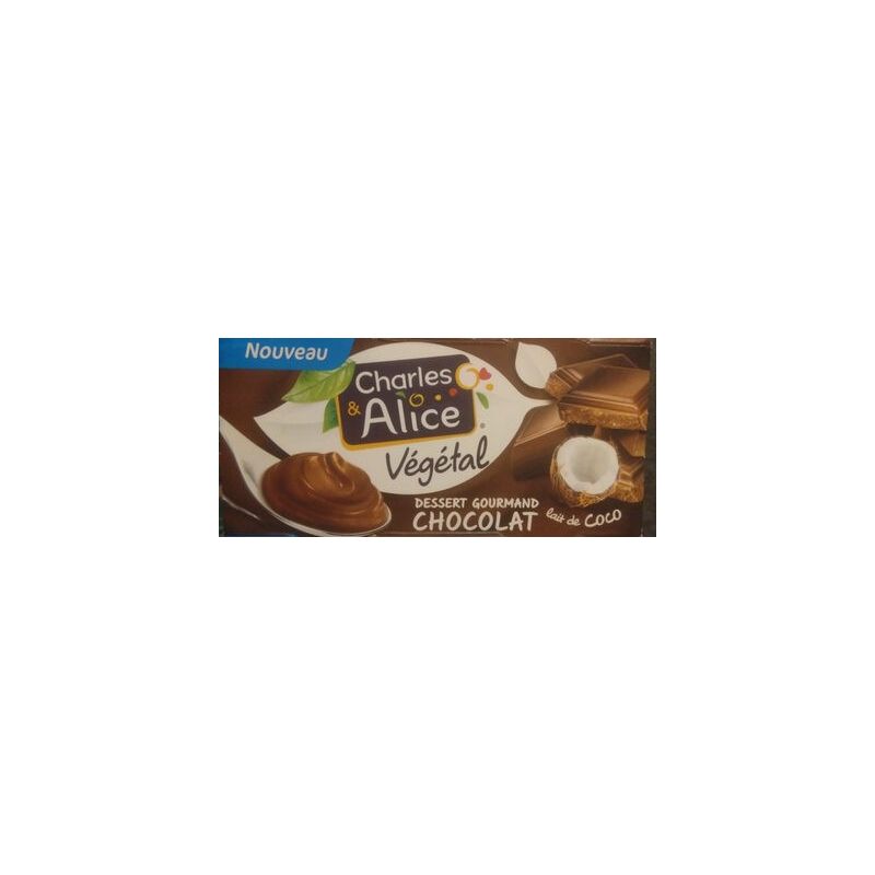 Charles & Alice 110G Spécialité Végétale Coco Chocolat