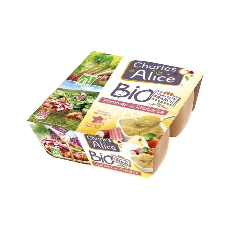 Charles & Alice 4X95G Bio P/Rhubarbe