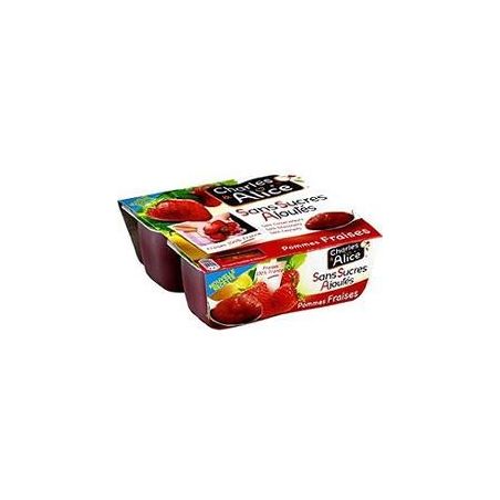 Charles & Alice Char&Alice Pomme-Fraise 4X100G