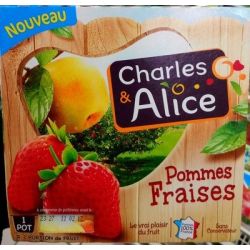Charles & Alice C&A Sucre P/Fraises 4X100G