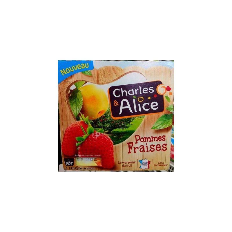 Charles & Alice C&A Sucre P/Fraises 4X100G