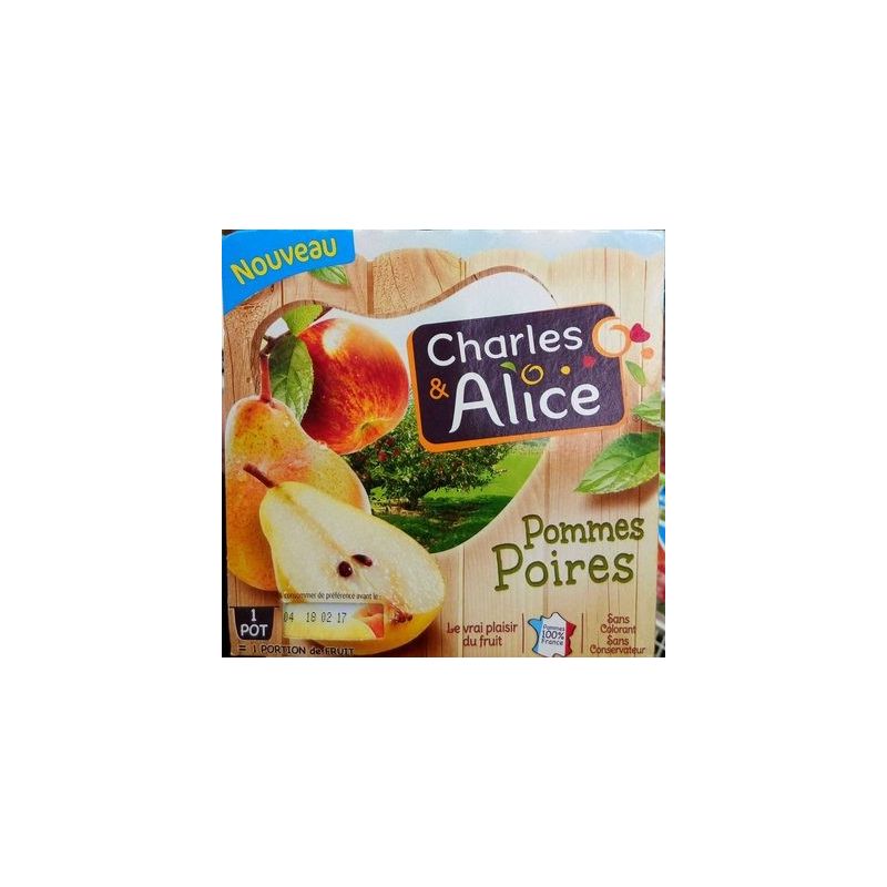 Charles & Alice C&A Sucre P/Poires 4X100G