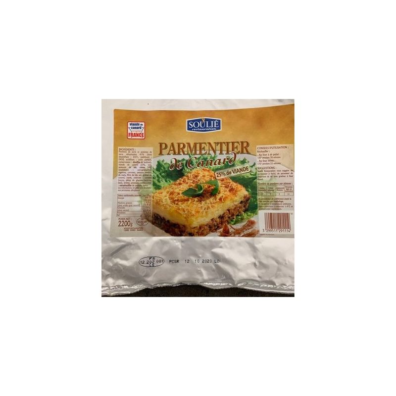 Soulier 2,2Kg Parmentier De Canard