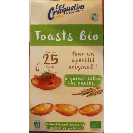 Les Craquelins De Saint Malo Toasts Bio 40 Gr