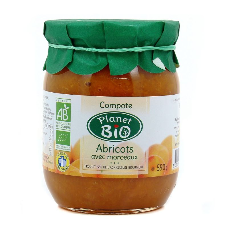 Planet Bio Compote Abricot 590G