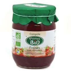 Planet Bio Compote Fraises590G